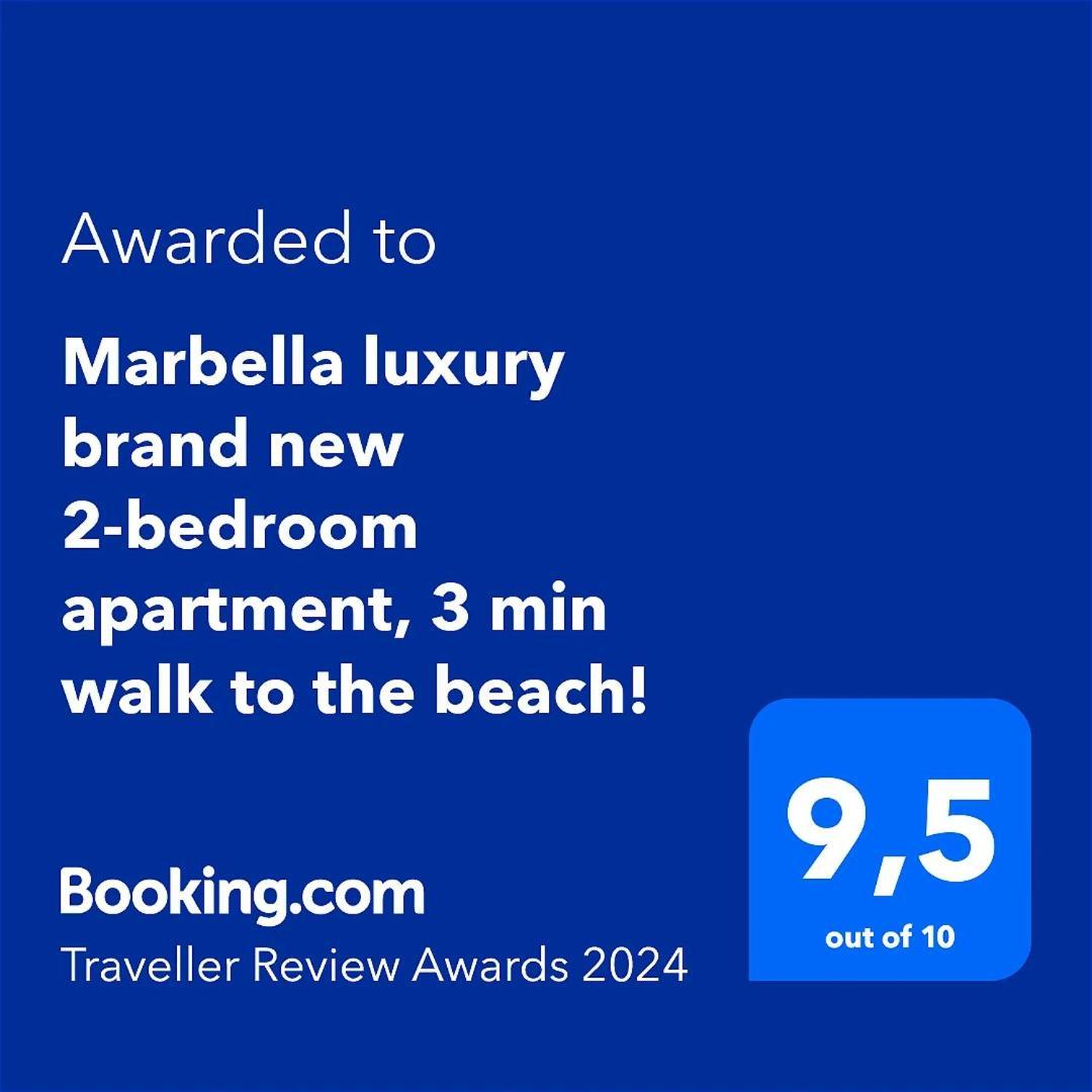 Luxury Brand New 2-bedroom Apartment, 3 Min Walk To The Beach! Lejlighed Marbella